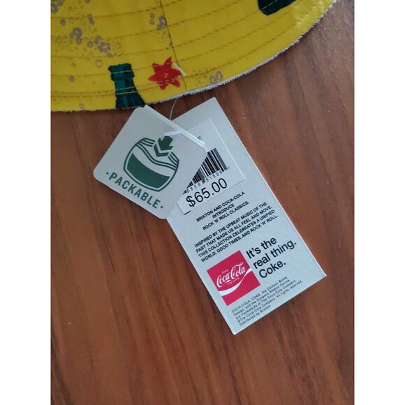 Brixton x Coca-Cola Good Day Rock ‘N’ Roll Classics Reversible Bucket Hat S/M - Picture 9 of 10